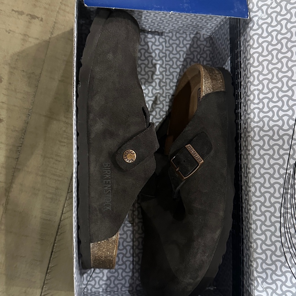 Birkenstock Dark Brown Slip-On Loafers - Picture 2 of 6